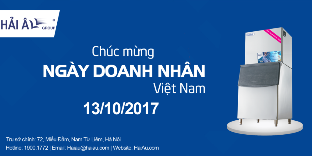 thiếp chúc mừng ngày doanh nhân việt nam của máy làm đá hải âu